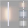 Gebiuhoo Applique Murale Interno 8W Dimmerabile 40cm Moderno Lungo Lampada da Parete LED 3000-6000K Applique da Parete LED Interno pour Chambre Salon Couloir Escalier - Blanc