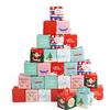THE TWIDDLERS 30 Pz Scatole Regalo di Natale, 9.5cm - Scatola Piccola di Natale Scatole di Carta per Biscotti di Caramelle - 10x10x10cm
