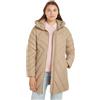 Tommy Hilfiger Donna Cappotto Piumino Chevron Down Coat con Cappuccio, Beige (Beige), XL