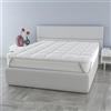 Italian Bed Linen Topper Matrimoniale Maxi 180x200cm - TOPPER Plus Trapuntato Morbido e Traspirante 600gr/mq 4 Angoli con Cinghie Elastiche ben Saldato - Migliora il Materasso e il Comfort del Sonno