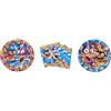 ALMACENESADAN -4752, confezione Famboy chum composto da 23 cm, 8 piatti di cartone da 18 cm e 20 tovaglioli di carta da 33 x 33 cm, ideale per feste e compleanni. (8435510347529)
