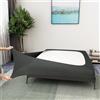 ALYVIA SPRING Box Spring Cover Queen Size - Maglia in jersey ed elastico avvolgente intorno a 4 lati, alternativa per gonna da letto, Queen/Cal Queen, grigio