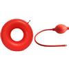 For.me.sa CIAMBELLA GONFIABILE PER INVALIDI IN GOMMA ROSSA TEAM DELUXE CON POMPA 45CM DIAMETRO
