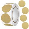 Lowats Marrone Adesivi Etichette 500 Pezzi Baking Sticker Kraft Etichette Rotonde Carta Kraft Etichette Adesive Regali Etichette Marmellate Etichette Barattoli Adesivi Chiudipacco Adesivi Rotonde