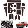 GAFAT Compatibile con Hyundai Kona SX2 EV Elettrico 2024 2025 2026 Tappetini Antiscivolo, Kona 2025 EV Tappetino in Gomma per Console Centrale, Cuciture Porte [Non per Benzina & Hybrid] (Rosso)