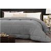 Tata Home Trapunta Invernale Letto Singolo 180x260 cm Tinta Unita in Tessuto Flannel Effetto Velluto Heidi Colore Grigio