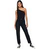 Trendyol Pantaloni da Donna a Vita Alta con Gamba Larga, Nero, 42