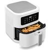 MEDION Friggitrice ad aria E40 XL (5,2L, 2150 W, 9 programmi automatici, pannello comandi digitale, MD 11740) bianco