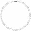 Candyfancy Collana di perle da uomo Choker Collana di perle bianche perline rotonde in vetro simulato, 40/45/50/55/60CM Collana lunga di perle bianche per uomini, donne, ragazze e ragazzi, perline 6/8