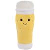 Apricot Lamb Birra Bere peluche per bambini, morbido e carino, per bambine e ragazzi, birra soffice, giallo, 24 cm