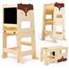 labebe Torre di apprendimento a partire da 1 anno (92 x 38,5 x 42 cm), pieghevole Montessori Learning Tower,3 in 1 Torre di apprendimento Montessori per bambini con bacheche a partire da 1 anno in