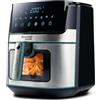 Boston Tech Friggitrice ad Aria Master Fryer 5L | Air Fryer 1500W + 5 Programmi + Controllo Touch + Temperatura Regolabile | Cestello in Ceramica senza PFAS + 35% di Capacità in Più + Timer Integrato (6.5L)