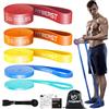 FitBeast Pull Up Bands Set di 5 livelli di resistenza in gomma (multicolore 5-100 LBS) (multicolore 5-100 LBS)