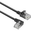 ACT Cavo di rete CAT6A ad angolo di 90° a sinistra, U/UTP LSZH LAN, sottile 3,6 mm, cavo Ethernet flessibile con connettore RJ45, per uso in data center, 5 metri, a sinistra DC1905