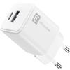 cellularline - Multipower Dual Port 30W - Caricabatteria da Rete - per Tablet, Smartphones And Laptop - Output: 30W - 2 Porte: USB + USB-C - Bianco