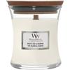 WoodWick Candela profumata Hourglass media con stoppino crepitante | Lana calda | Durata della fragranza: fino a 20 ore