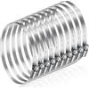 JatilEr Fascette stringitubo 110 - 130 mm, 8 pezzi, fascette stringitubo regolabili in acciaio inox 304, set di fascette stringitubo per auto, industria, collegamento e fissaggio di tubazioni