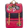 Invicta Seven Zaino Invicta, My Jolly Bicolor, Pelle , Porta Pc, 18 Lt, Edizione Speciale, Rosso