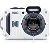Kodak PixPro WPZ2 Waterproof White, Fotocamera Digitale 16MP Zoom 4x
