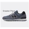 New Balance 574 Uomo Scarpe Sportive IN Grigio Taglia UK 9