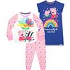 Peppa Pig Pigiama per Ragazze e Camicia da Notte Multicolore 2-3 Anni