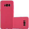 Cadorabo - Custodia Per Samsung Galaxy S8 Plus In Candy Rosso - Morbida Cover Protettiva Sottile Di Silicone Tpu Con Bordo Protezione - Ultra Slim Cas - SPEDIZIONE GRATUITA