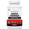 Bandini® MACA POWER 60 Capsule Vegane - Maca + Tribulus + Arginina + Zinco + B6 + B12 - Contrasta Stanchezza Fisica e Mentale - Pre Workout, Mass Gainer, Energizzante - Alto Dosaggio, Vegan, No OGM