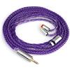 Linsoul Tripowin Zonie IEM Cavo, 16 Core Placcato Argento Cordoni Aggiornati, 1.25m SPC in Ear Monitor Cavi per 7hz Zero:2 Orchestra Lite Cadenza Hype4 Supermix4(2pin 0.78mm, 4.4mm)(Viola)