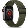 Tasikar Sport Cinturini Compatibile con Apple Watch 49mm 46mm 45mm 44mm 42mm, Solo Loop Cinturino Elastico di Ricambio per Apple Watch Ultra 3 Ultra 2 Ultra SE Serie 11 10 9 8 7 6 5 4 3 2, Army Green