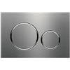 GEBERIT - SIGMA20 PLACCA DI COMANDO DOPPIO TASTO SPAZZOLATO / ANELLI LUCIDATO 115.882.SN.1