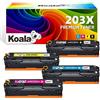 Koala Compatibili Cartucce Toner Sostituzione per HP 203X 203A CF540X CF541X CF542X CF543X für Color LaserJet Pro MFP M281fdw M281fdn M280nw M281cdw M254dw M254nw M254dn ( Nero Magenta Ciano Giallo )