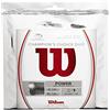 Wilson Duo, Champions Choice-Corda Doppia, Colore: Trasparente Naturale/Argento Unisex Adulto, 12 m