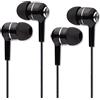 NONSOLOINFORMATICA 【Confezione da 2】 NI - Auricolari con filo e microfono, Cuffie In-Ear con Bassi e Controller, cavo antigroviglio e jack 3.5 mm ideali per iPhone, iPad, smartphone, tablet, lettori MP3