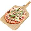 Chef Pomodoro Pala per Pizza e Tagliere Legno di Bambù 2-in-1, Ideale per Pizze da 30,5 cm, Pala per Pizza Corta da Abbinare ai Contenitori per Panetti, Design Versatile e Salvaspazio