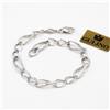 Gulino Gioielli Bracciale donna oro bianco 18 kt 750 catena gioiello made in Italy A.2