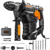 DOVAMAN RH15A Martello Demolitore 1500W SDS-Plus, 4 in 1 Funzioni, Adatto a Diversi Materiali, Frizione Sicura, 6 Velocità, 4350 BPM/900 RPM, 7J, Adattatore SDS-Plus, Controllo delle Vibrazioni