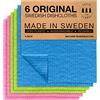SUPERSCANDI | Spugne Cucina Biodegradabili In Cellulosa E Cotone | Panno Cucina Super Assorbente Ecologico Sostenibile | Panni Pulizia Casa | Strofinacci | Pack x6, Multicolore
