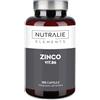 NUTRALIE Zinco Integratore Vegano para Pelle, Capelli, Unghie, Acne | Sistema Immunitario + Vit B6 - Zinco Citrato 15 mg - 120 Vegan Capsule Nutralie