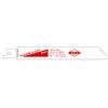 RUKO 33189065 - Pack de 5 sierras de sable bimetal con vástago universal 1/2, para metal, 150 mm (Equivalencia Bosch S 922 AF)