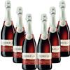 Fiorelli Fragolino Vino Rosso Bevanda aromatizzata a base di vino - 6 x 0.75L