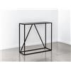 LOUNGITUDE FILAR Console, Metallo, Nero, L90 x P30 x H80cm