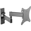 RICOO Supporto monitor muro S7511 Girevole Inclinabile Fisso Schermo PC 13-27 (33-69 cm) Staffa TV universale Televisore LED/LCD VESA 100 x 100