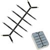 Auivguiv Ferma Lenzuola,Clip Lenzuola,Supporto Regolabile, Elastico,Per Mantenere il tuo Lenzuolo in Posizione (2 vie Nero)