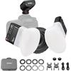 GODOX Flash macro e diffusore a cupola MF12-DK1, controllo wireless 2.4G, modalità TTL/M, compatibile con Nikon, Sony, Canon, Fuji, Olympus e Panasonic