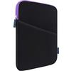 Lacdo Tablet Custodia Protettiva Borsa Compatibile con iPad Mini 7 (A17 Pro)/6/5/4/3/2, Samsung Galaxy Tab A7 Lite 8.7 / Galaxy Tab A 8, Huawei MatePad T8 Resistente agli Urti Antiurto, Viola Nero