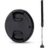 JJC Tappo per Obiettivo da 49 mm per Canon EF 50mm f1.8 EF-M 15-45mm f3.5-6.3 RF-S 18-45mm per Sony E 55-210mm f4.5-6.3 FE 28mm f2 e Altri Obiettivi con Filettatura Filtro da 49mm