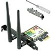 Ubit Scheda WLAN PCIe WiFi 6 Bluetooth 5.2,AX200 Chip,Max 2974 Mbit/s Dual Band (2.4/5 GHz), scheda di rete MU-MIMO,OFDMA,Ultra Low Latency,Supporta WIN10/11 64bit