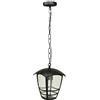 EDO Paletto da Giardino IMMA L/S 30 cm Nero IP44 - Lampione da Giardino con Attacco E27 - Illuminazione Moderna per Vialetti, Percorsi, Terrazze