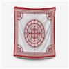 HOME ZEN HOUSEHOLD LINEN Telo copritutto matrimoniale con disegni tribali, 210x235 cm, 100% cotone indiano, colori vivaci (ROSSO, KOS)