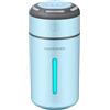 agnixnaf 230ML Umidificatore Mini Umidificatore Diffusore di Oli Essenziali Umidificatore Aromaterapia con Produzione di Nebbia di 35ml/H, Timer da 5 ore/10 ore, Design Della Luce Respirante (Blu)